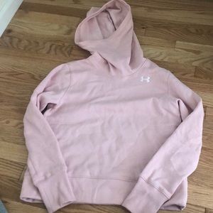 Pink under armour sweatshirt